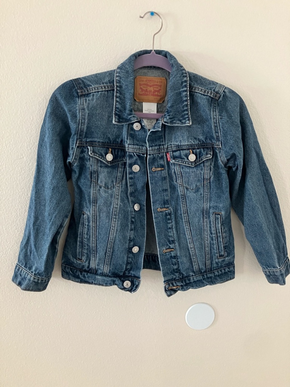 Levi's Kids Dark Blue Denim Trucker Jacket